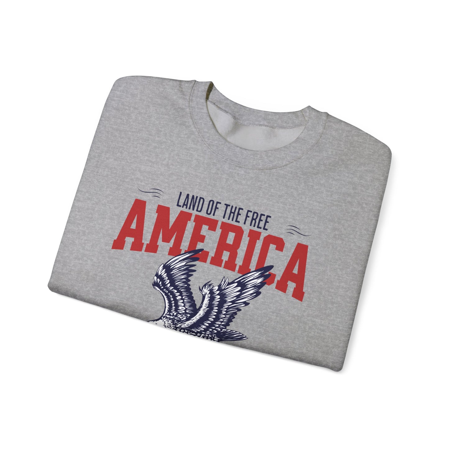 America Land of the Free Crewneck Sweatshirt