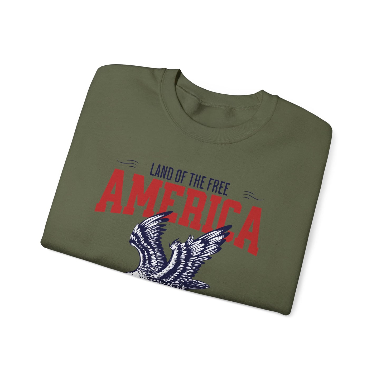 America Land of the Free Crewneck Sweatshirt