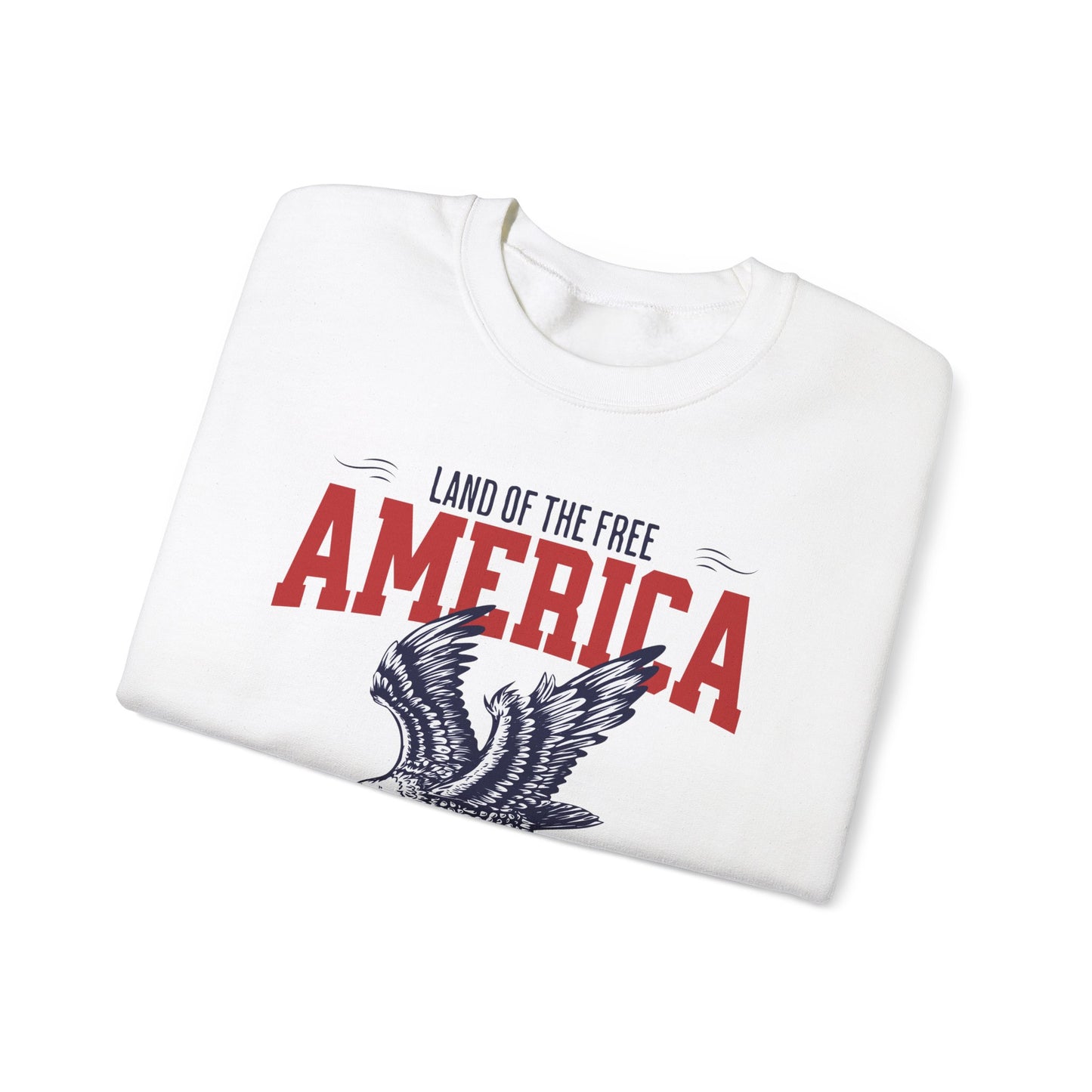 America Land of the Free Crewneck Sweatshirt