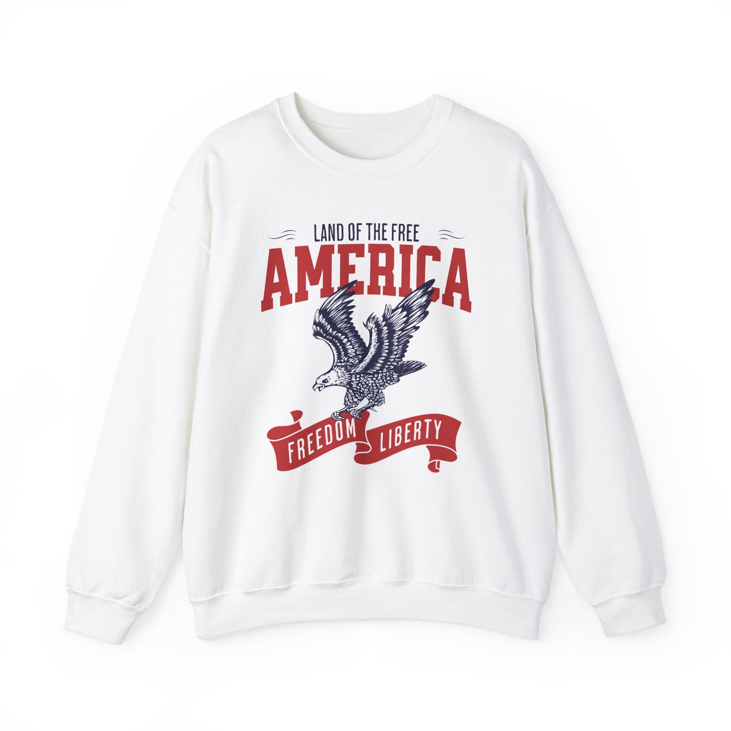 America Land of the Free Crewneck Sweatshirt