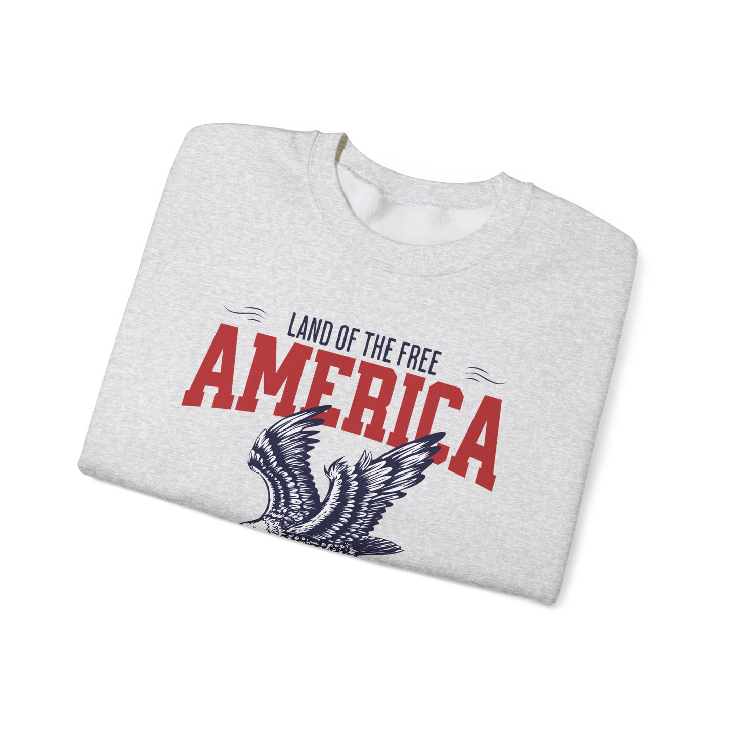 America Land of the Free Crewneck Sweatshirt