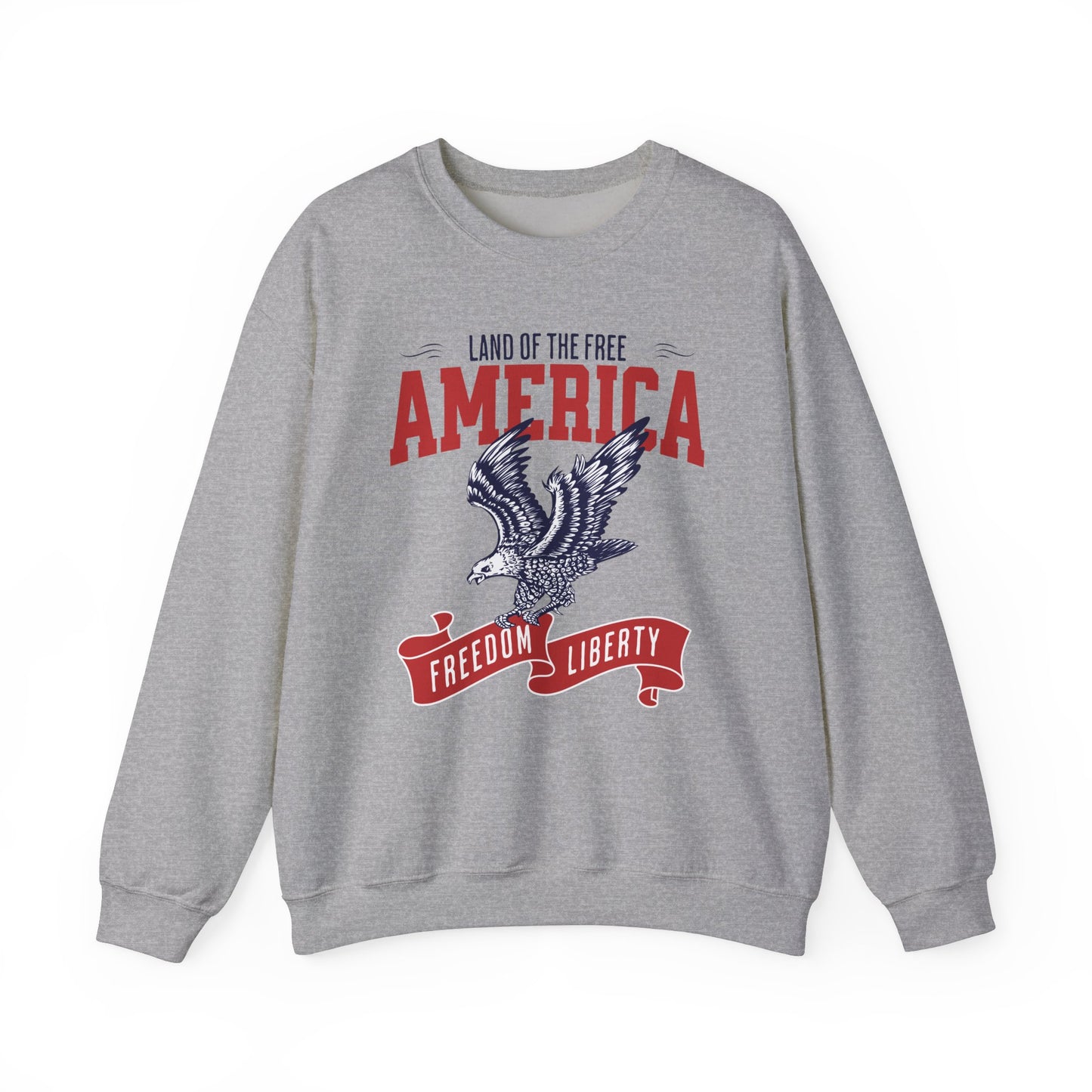 America Land of the Free Crewneck Sweatshirt