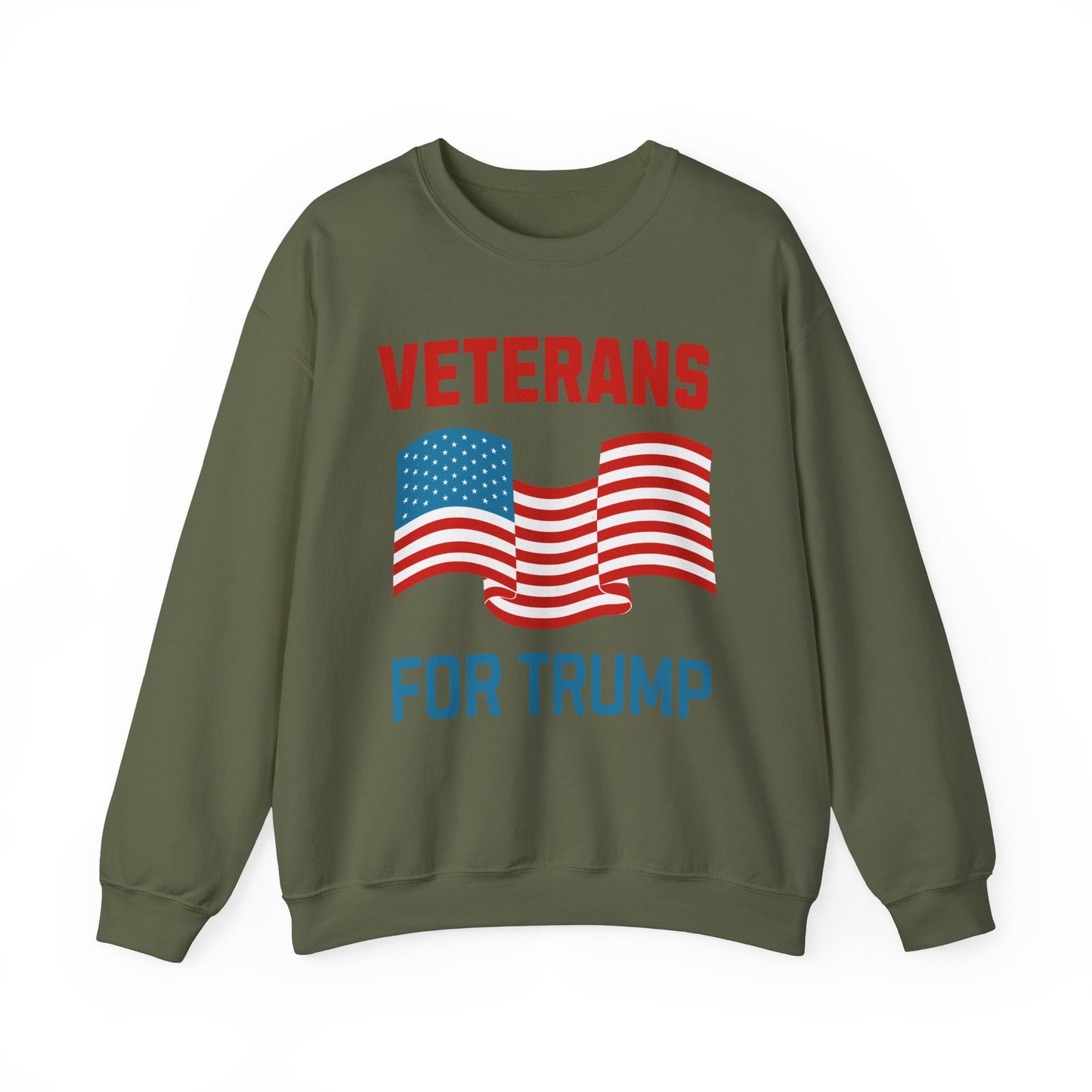 Veterans for Trump  Crewneck Sweatshirt